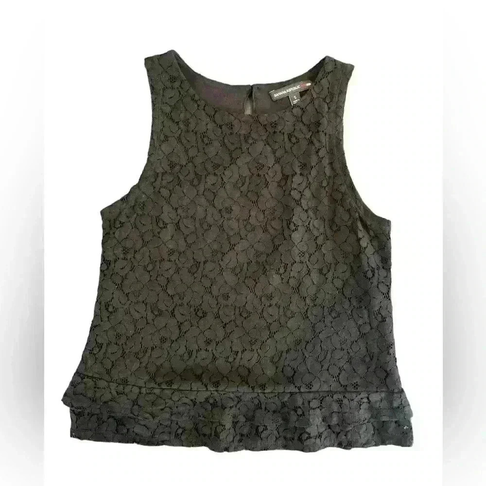 Banana Republic Madmen Black Lace Tank small - Picture 2 of 12